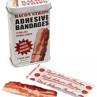 Bacon Shaped Adhesive Bandages