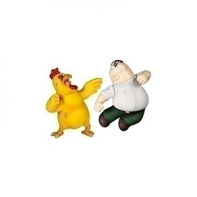 Peter Griffin vs. Chicken action figures