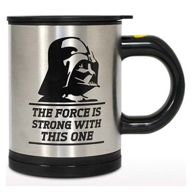 Darth Vader self stirring mug