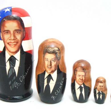 Russian Barack Obama Nesting Dolls